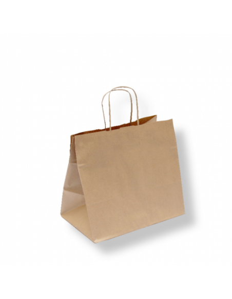 Kraft carrying bag with a handle (box 250 units)