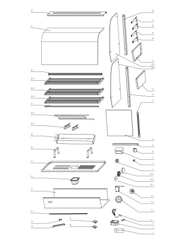 Vitre de Porte Vitrine RTR-120L 1.1.E.E2.02.60 2.6.1.10.007