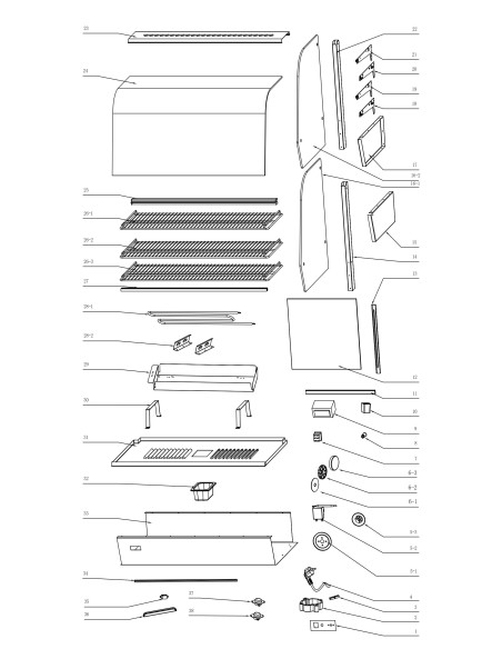 Vitre de Porte Vitrine RTR-120L 1.1.E.E2.02.60 2.6.1.10.007