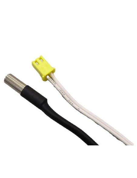 Sonde de température NTC 10K B égale 3950 Sonde type 4F diamètre 6 par 25 mm connecteur JST-SM câble 1300 mm jaune