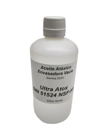 Non Toxic Oil 500 ml Ultra Atox ISO 46 White Mineral Vacuum Sealers 220VAC