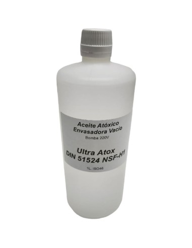 Huile Atoxique 1000 ml Ultra Atox ISO 46 Minérale blanche Machines sous vide 220VAC