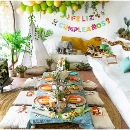 Serviettes de table zèbre 2C 33x33cm (20...