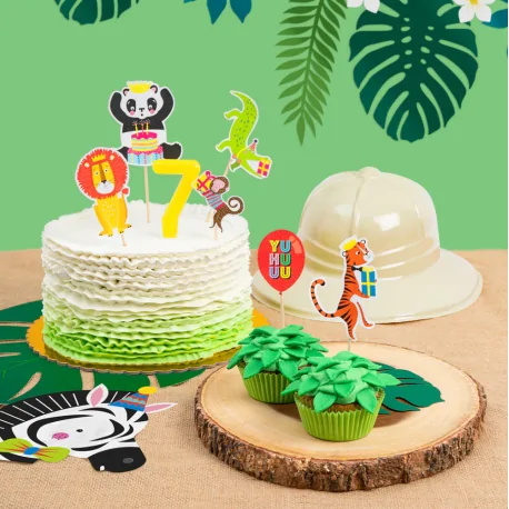 Serviettes de table zèbre 2C 33x33cm (20...