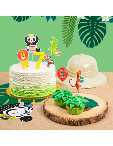 30 Servilletas Papel Jungle 33x33 cm | Cumples y Bautizos