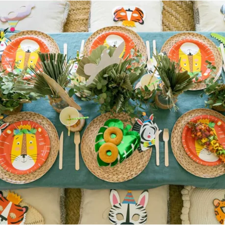 Tropical Leaf Flat Plate 20x22 cm (6 pcs) JUNGLE