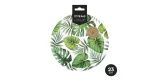 Plain cardboard plate 23 cm (6 units) JUNGLE