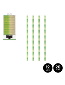 Assorted paper straws 20 cm...