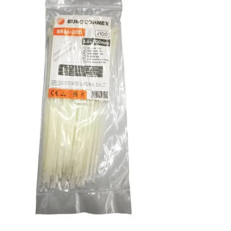 White Nylon Cable Tie 200x3.6 mm 100 units...