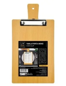 Tabla porta menu con clip...