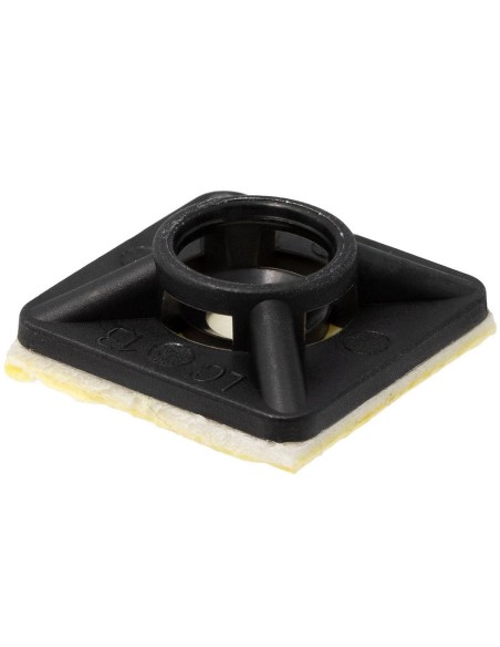Base adhésive pour bride noire 28x28mm 100 pièces BRF28-28N