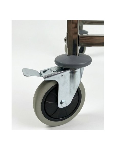 Carro Bandejero GN 1/1 en Acero Inoxidable (6 Niveles)