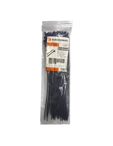 Noir Nylon Polyamide bride 300x5mm 100 unités