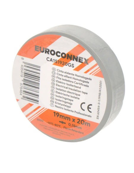 Grey Insulation Tape 0.15 by 19 mm 20 m CA151920GS