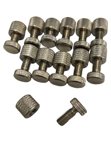Kit de liaison vitres M5 L14 mm vitrines réfrigérées 12 pièces Acier inoxydable