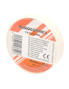 Cinta Aislante Blanca 0,15x19 mm 20 m CA151920WH