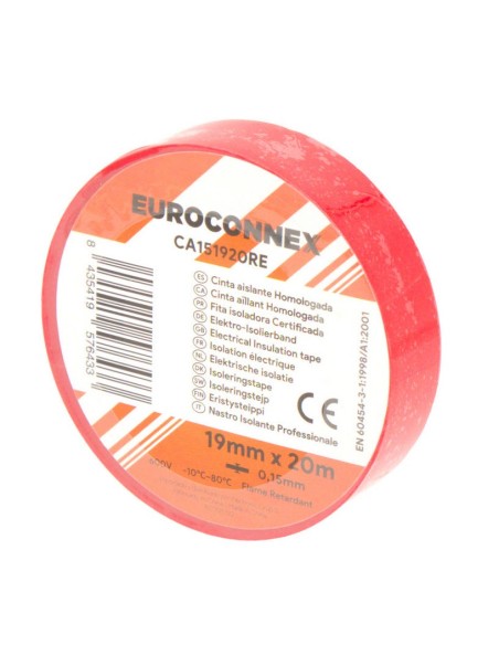 Ruban isolant Rouge 0,15x19 mm 20 m CA151920RE