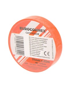 Cinta aislante Naranja 0,15x19 mm 20 m CA151920OR