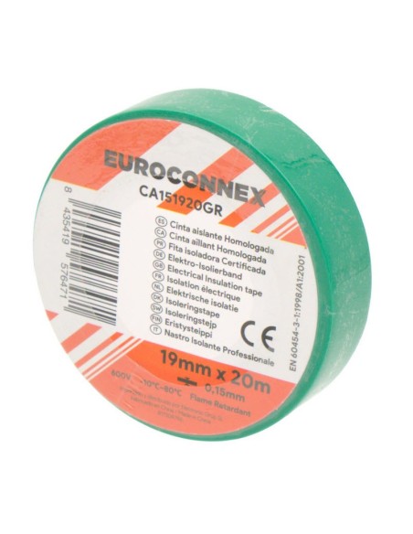 Green electrical tape 0.15x19 mm 20 m CA151920GR
