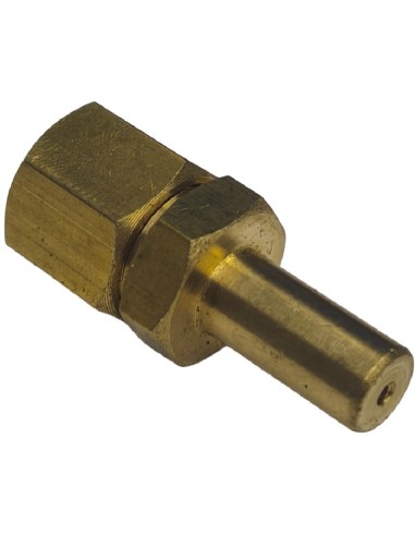 Injecteur M12x1,25 Alésage 1,70 mm Ouverture 14 mm Gaz Naturel Plancha GG hauteur 31 mm JAA075 CE JDC248 version avec raccord