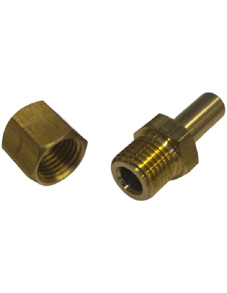 Gas Injector M12x1.25 Orifice 1.70 mm Wrench 14 mm Natural Gas GG Griddle height 31 mm JAA075 CE JDC248 version with fitting