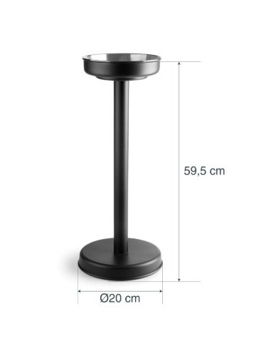 Pie portacubos Black