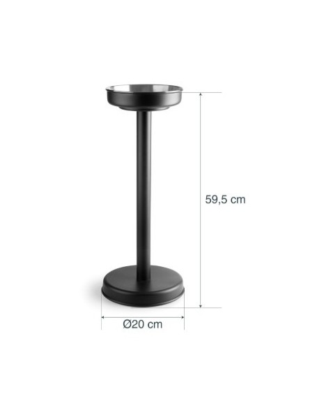 Black wheel stand
