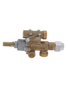 Robinet à gaz PEL type 22S O entrée gaz M20x1,5 tube ø 12 mm 101510