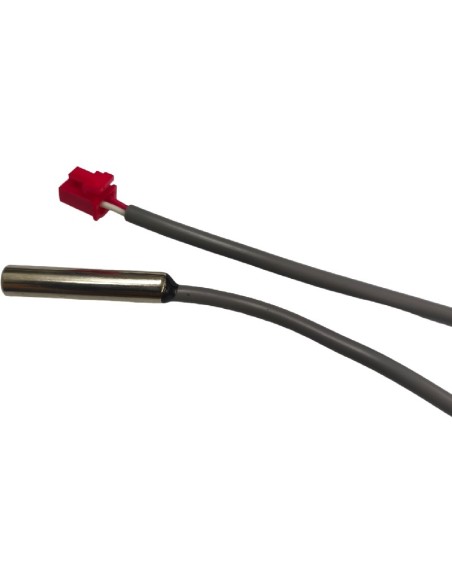 NTC 10K Sensor B 3950 Probe type 4F Ø6 x 30 mm JST-SM connector 3500 mm cable Red