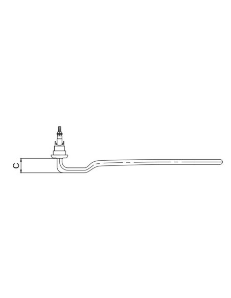 Résistance 600W 230V Cuve lave-vaisselle R2154-1P