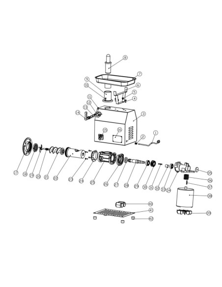 Meat grinder motor TK-32