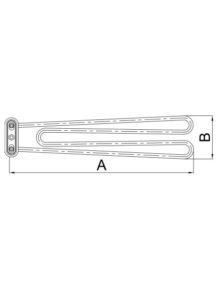 Heating element 2800W 230V 416382 7827 Amatis Fagor