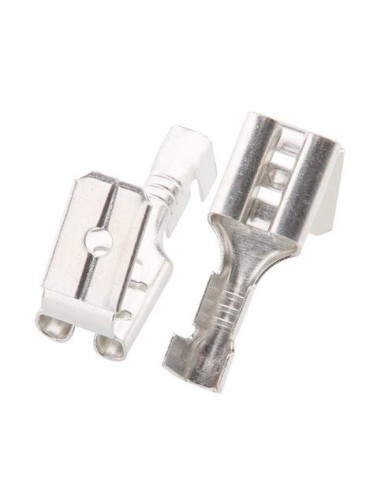 Double faston pluggable connector 6.3x0.8 mm 100 pieces