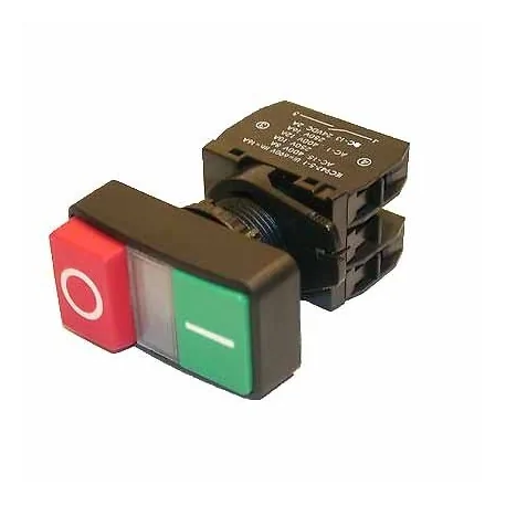 Interruptor Rojo/Verde Marcha/Paro con luz HY57