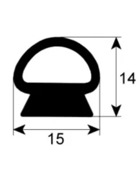 Joint porte profil 2435 Q au metre Foor Salva