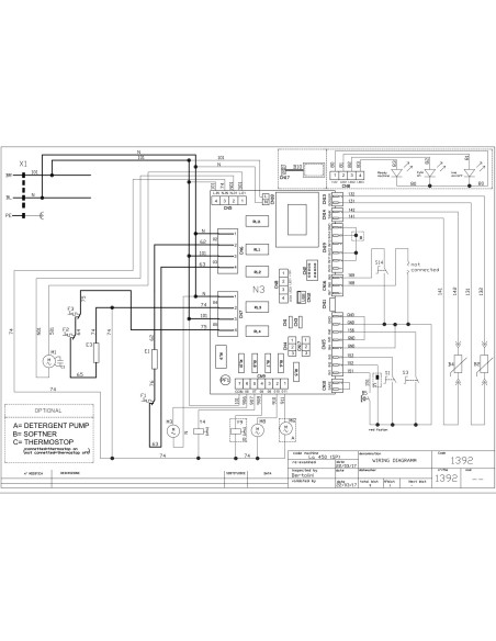 Placa electrónica para lavavajillas GET50.2 403911 215042-4