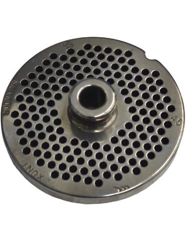 Placa picadora de carne 32 taladro 4,5mm con pivote 1 muesca inoxidable Enterprise