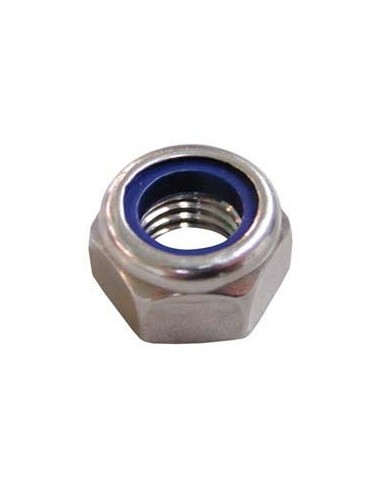 Écrou hexagonal autofreiné M6 acier zingué 20 pièces