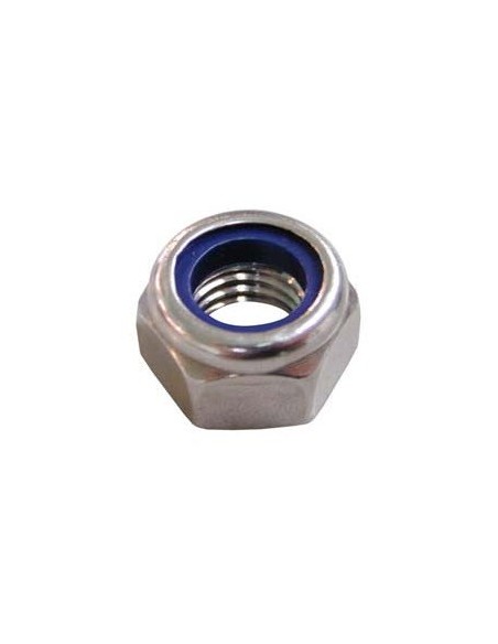 Écrou hexagonal autofreiné M6 acier zingué 20 pièces