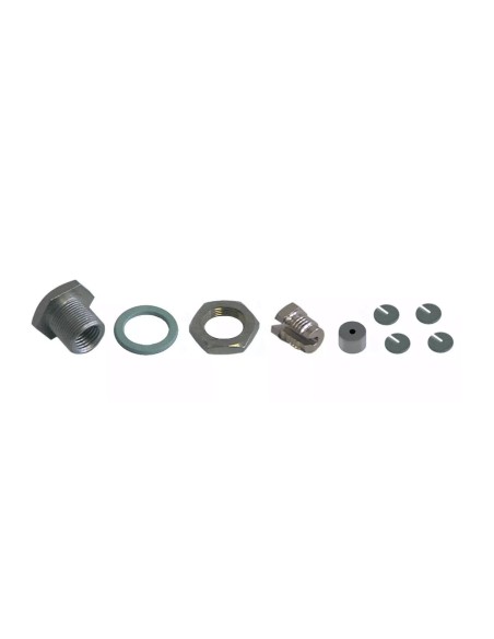 Raccord presse-étoupe M M12x0,75 F M9x1 sonde ø max. 6,5mm plat 17 silicone