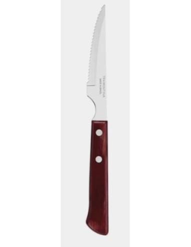 Cuchillo Carne y Pizza Tramontina Polywood Rojo 11cm