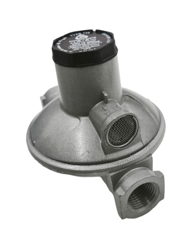 Regulador de gas tipo 7389 30-35mbar salida 10 kg/h 1/2"-1/2"