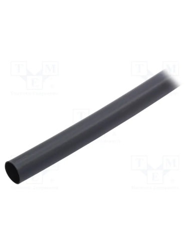 Gaine thermorétractable 1000mm 2:1 Ø7,5mm noir