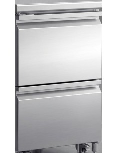 Gastronorm counter drawer kit GN 2x1/2 stainless steel