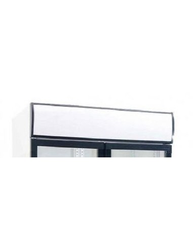 Canopy blanc pour armoire réfrigérée 210x1110mm partie supérieure