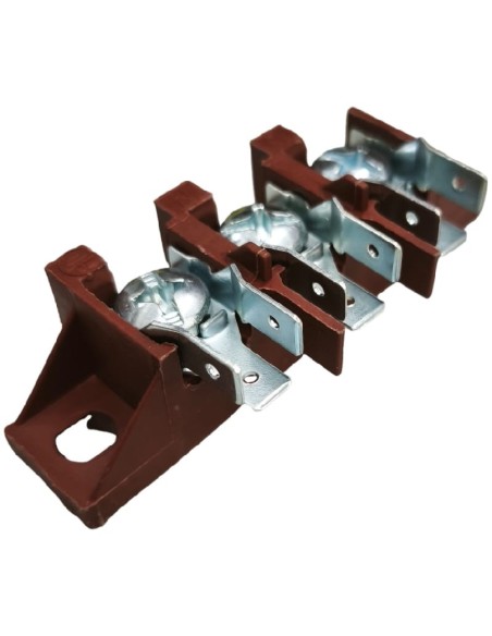Ficha de 3 conexiones Faston 6,3mm 09KL10 Nova KL100 550516