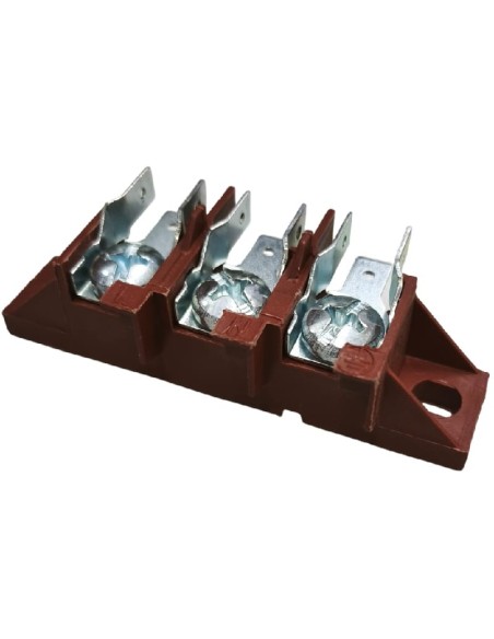 Ficha de 3 conexiones Faston 6,3mm 09KL10 Nova KL100 550516