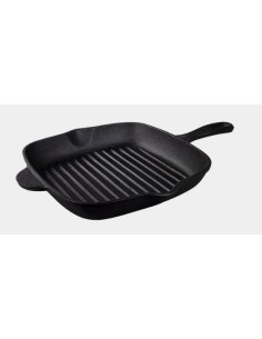 Sartén Parrilla de Hierro Fundido Precurada 27 cm