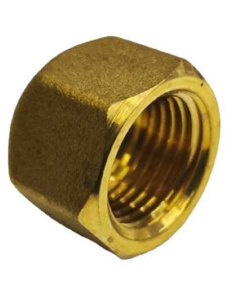 Brass fitting nut M16x1.5 for Ø10mm (3/8") pipe
