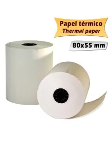 50 Rouleaux de papier thermique 80x55mm